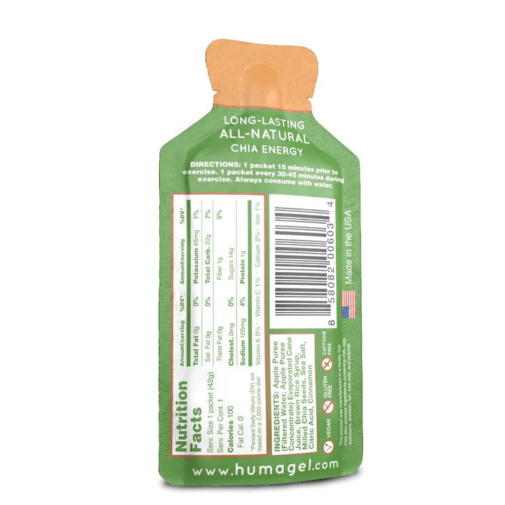 Huma Energy Gels Original - Apple Cinnamon - Run Vault