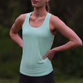 No Timid Souls Women's FLOWDRY Race Day Tank Spearmint (current)