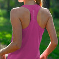 No Timid Souls Women's FLOWDRY Tempo Racerback Tank High Energy Pink (current)