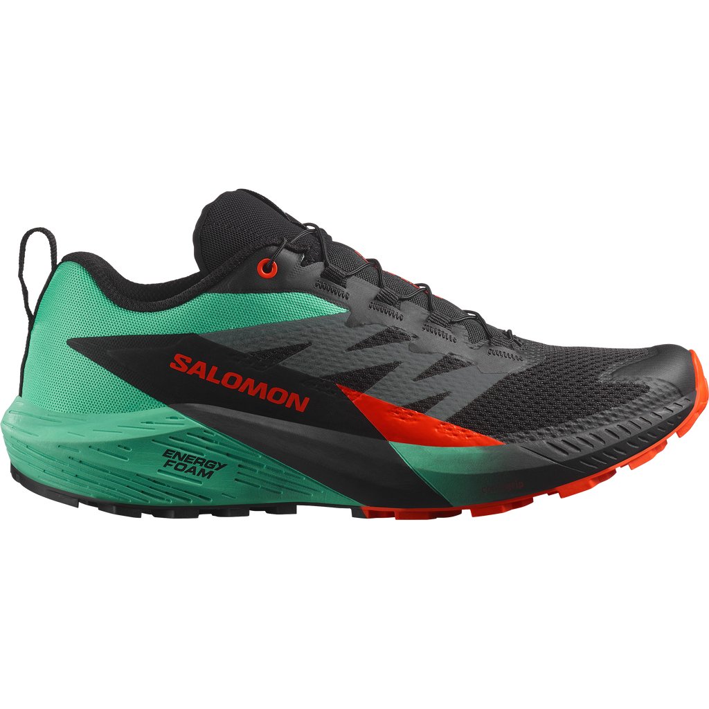 Salomon Sense Ride Black/Bay/Cherry Tomato Men's Run Vault