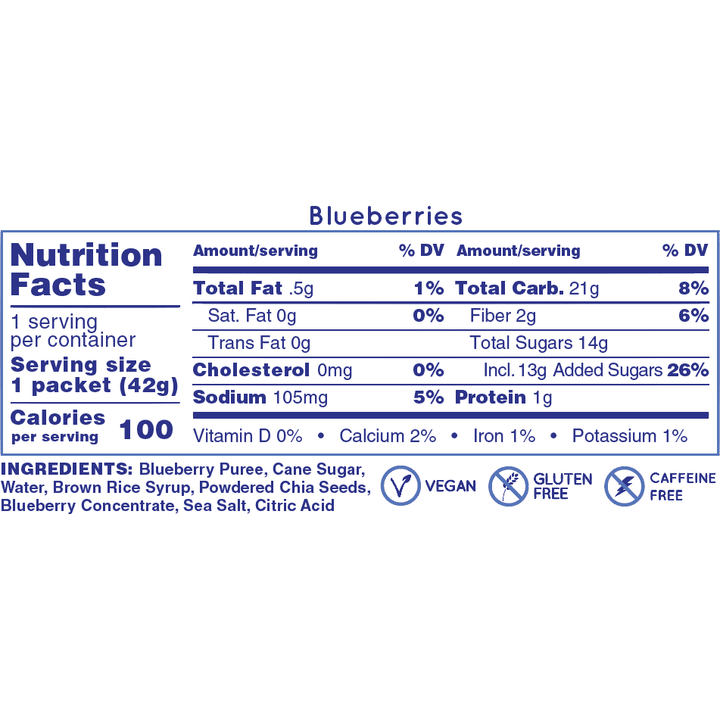 Huma Energy Gels Original - Blueberries - Run Vault