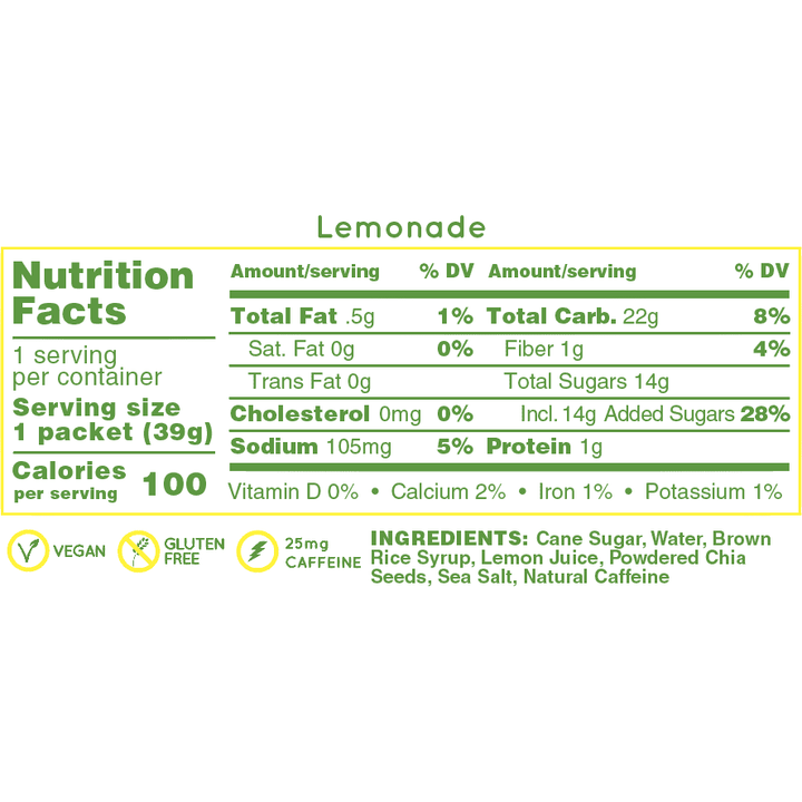 Huma Energy Gels Original - Lemonade - Run Vault