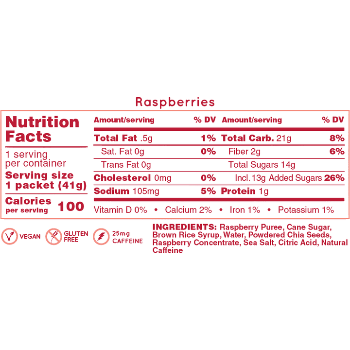 Huma Energy Gels Original - Raspberries - Run Vault