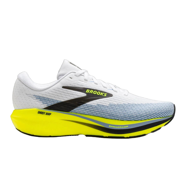 Brooks Ghost AMP Men's White/Blue/Nightlife - angle 3