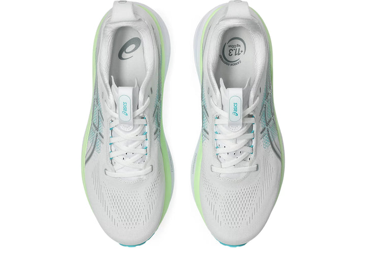 Asics Gel-Kayano 33 Men's White/Energy Aqua