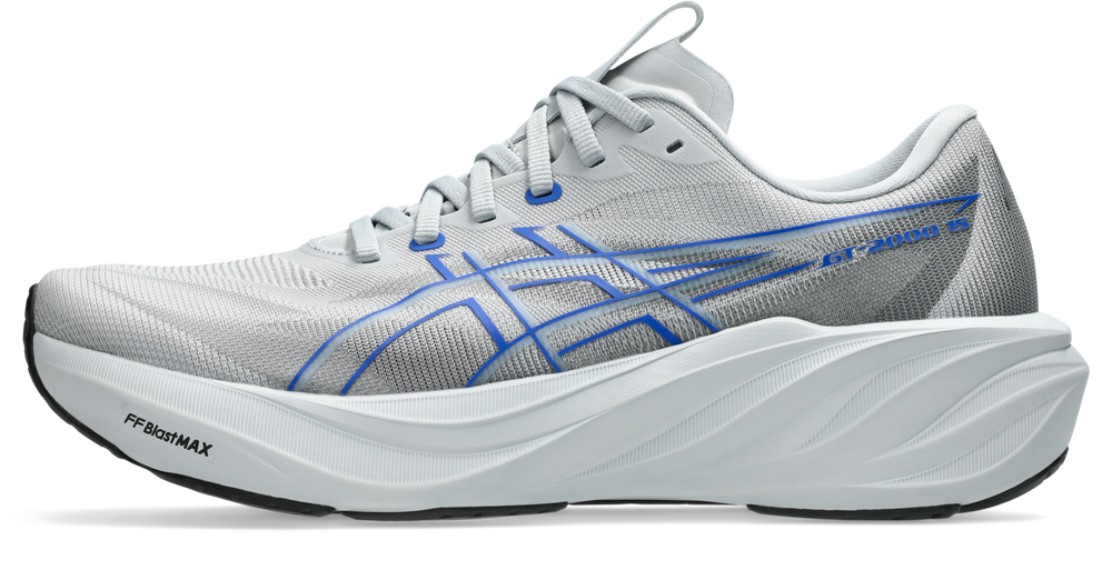 Asics GT-2000 15 Men's 2E Wide Piedmont Grey/Neon Blue medial view