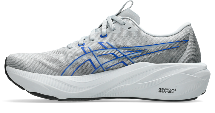 Asics GT-2000 15 Men's 2E Wide Piedmont Grey/Neon Blue lateral left view