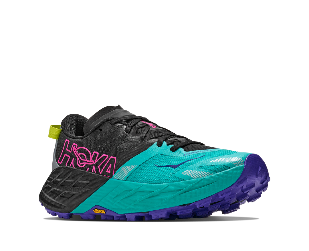 Hoka Speedgoat 7 Women's Black/Electric Aqua