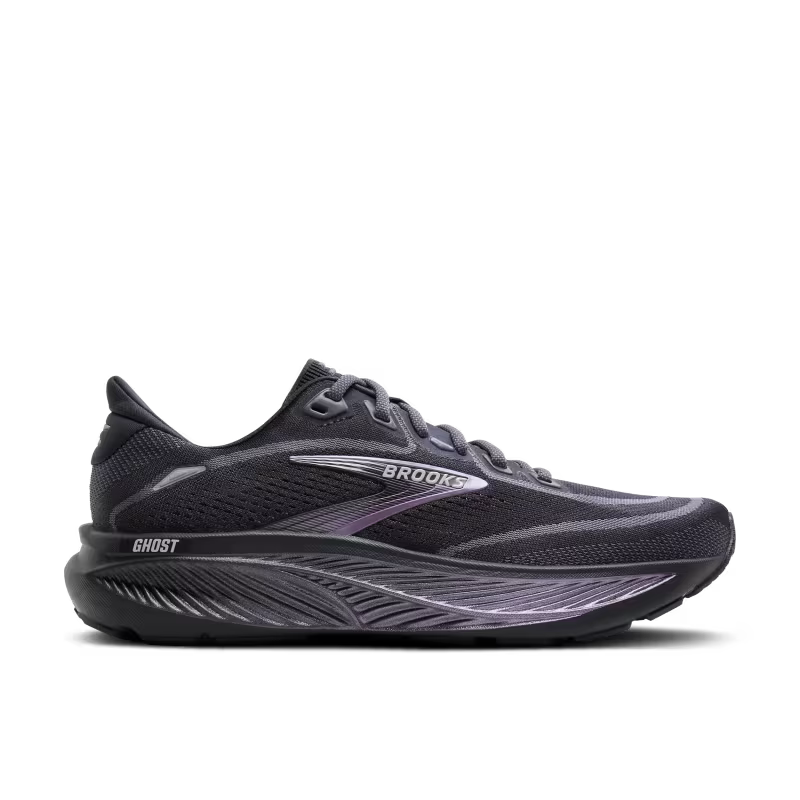 Brooks Ghost 18 Women's Ebony/Folkestone/Metallic WIDE 1D