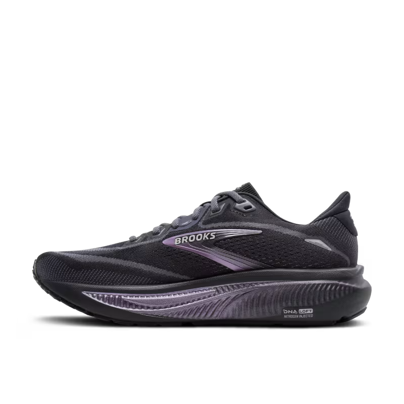 Brooks Ghost 18 Women's Ebony/Folkestone/Metallic WIDE 1D