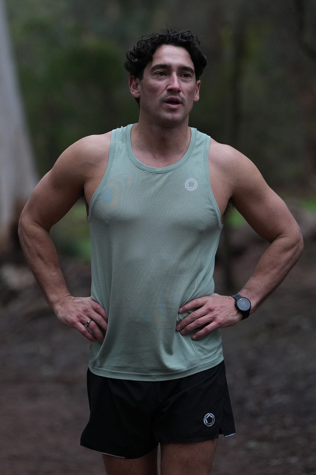 No Timid Souls Men's GLIDE360 Singlet in Gum Tree