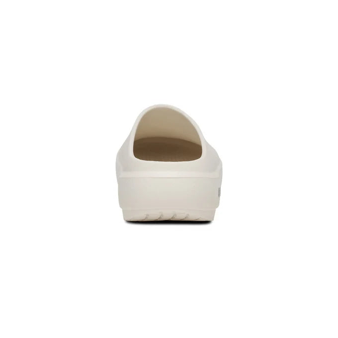 Oofos OOcloog Plus Chalk, opposite side profile view - Run Vault