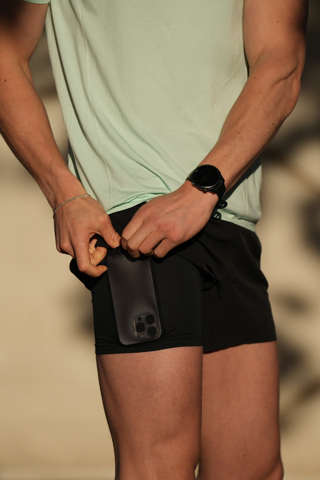 No Timid Souls Men's FLOWDRY 5-inch Lined Shorts in New Black