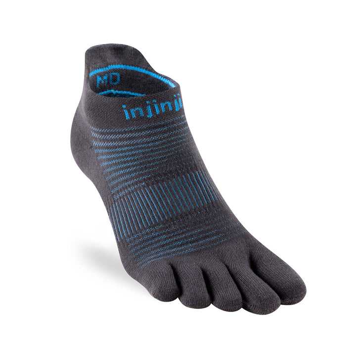 Injinji RUN Lightweight No-Show (Unisex) - Carbon - Run Vault