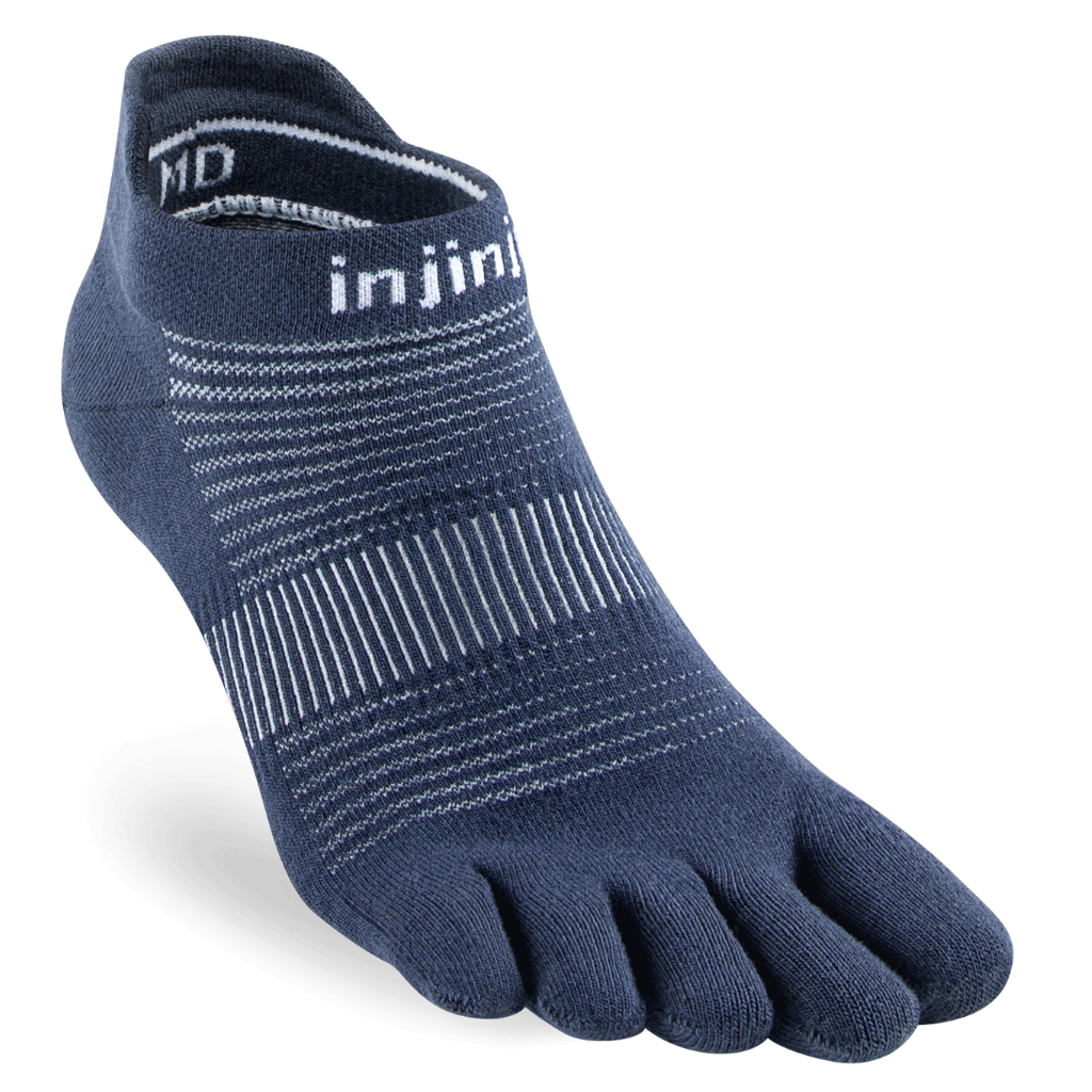 Injinji RUN Lightweight No-Show (Unisex) - Navy - Run Vault
