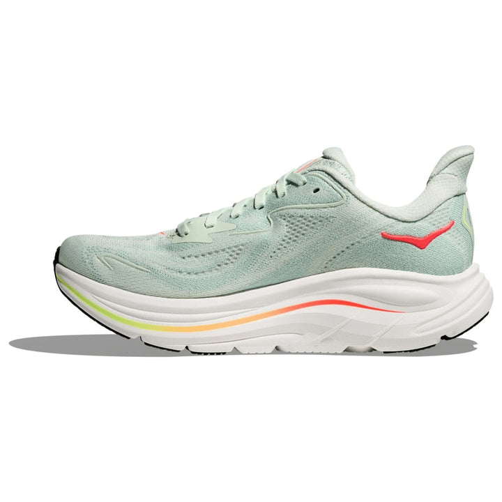 Hoka Clifton 10 - Women's Sea Glass/Neon Flame