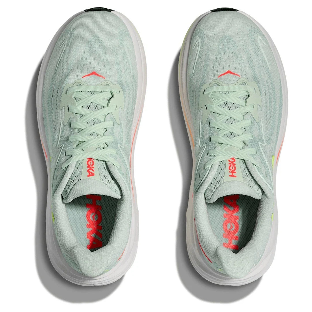 Hoka Clifton 10 - Women's Sea Glass/Neon Flame
