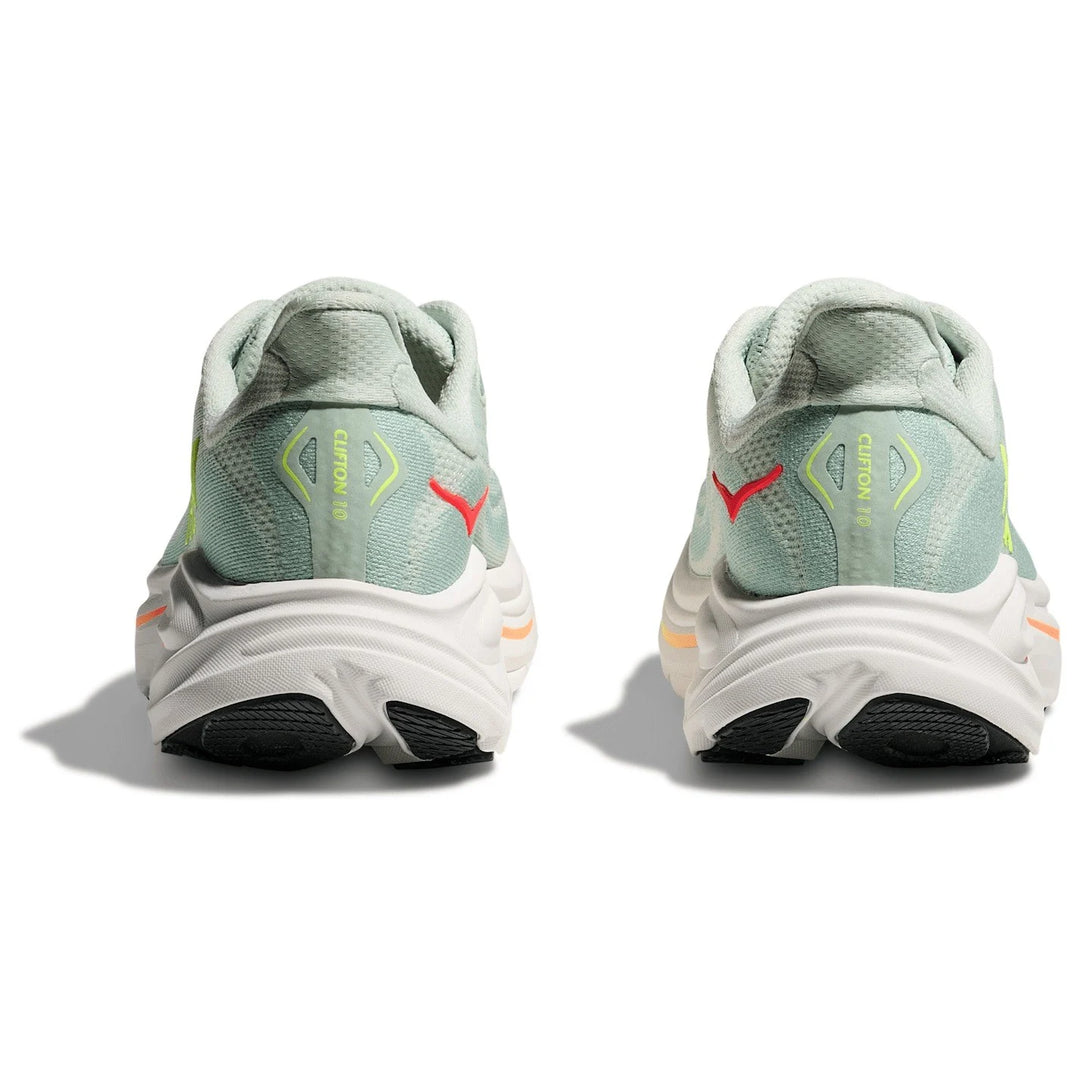 Hoka Clifton 10 - Women's Sea Glass/Neon Flame