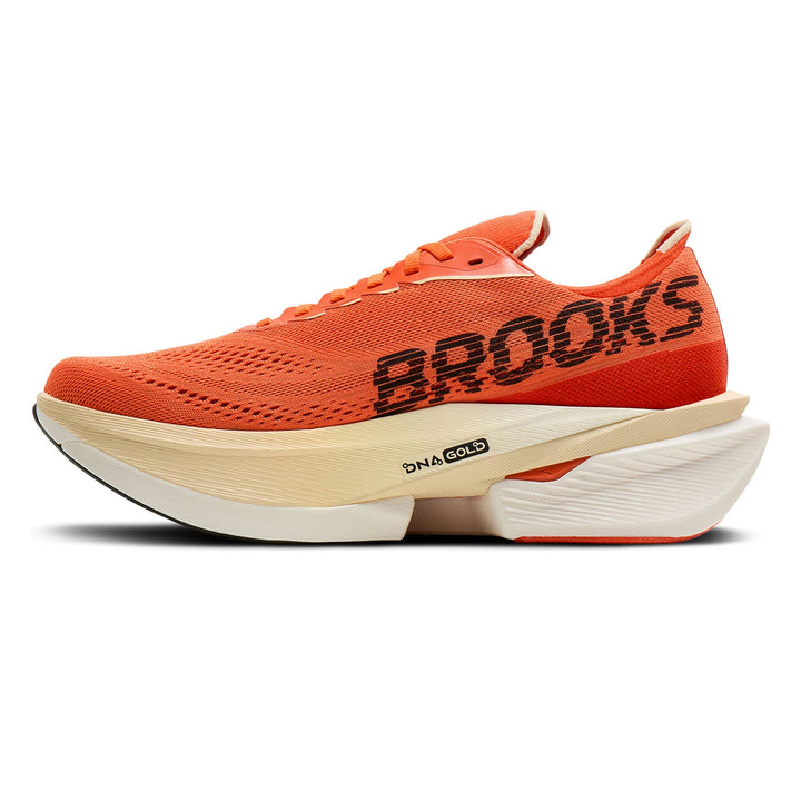 Brooks Hyperion Max 4 Men's Tigerlily/Wood Ash/Black - angle 3