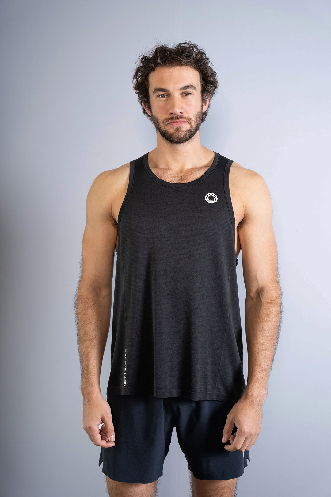No Timid Souls Men's GLIDE360 Singlet in New Black