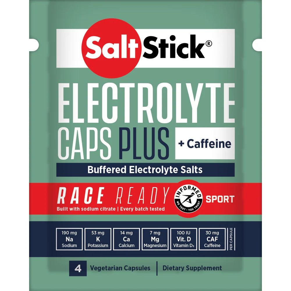 SaltStick - Race Ready Caps Plus 4 Pack (Caffeinated)
