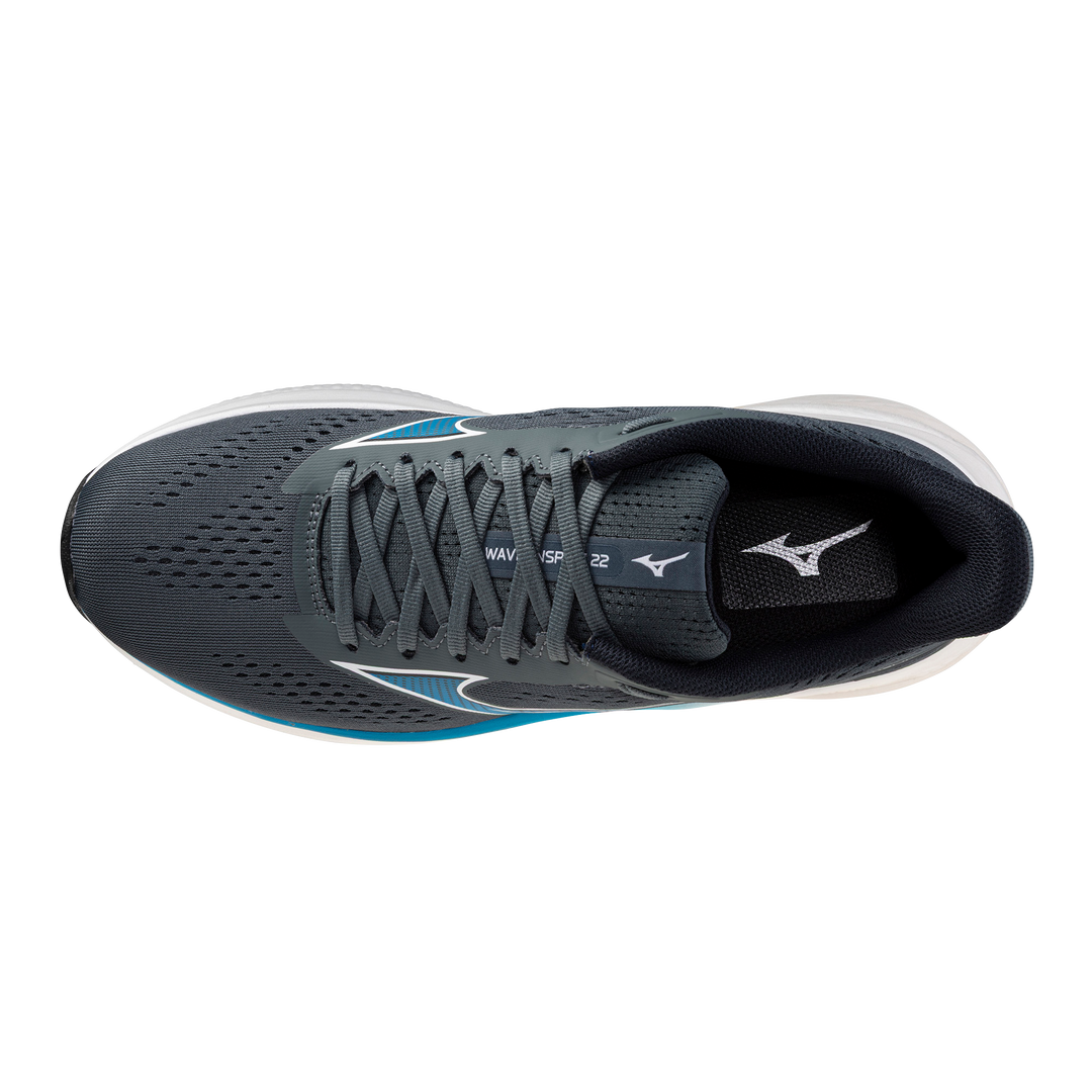 Mizuno Wave Inspire 22 Men's Slate/Blue/White WIDE 2E
