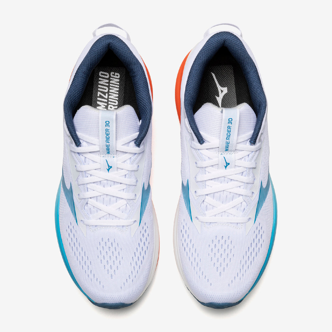Mizuno Wave Rider 30 Men's White/Blue/Orange