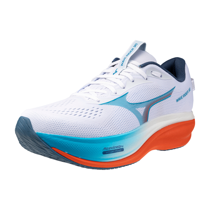Mizuno Wave Rider 30 Men's White/Blue/Orange