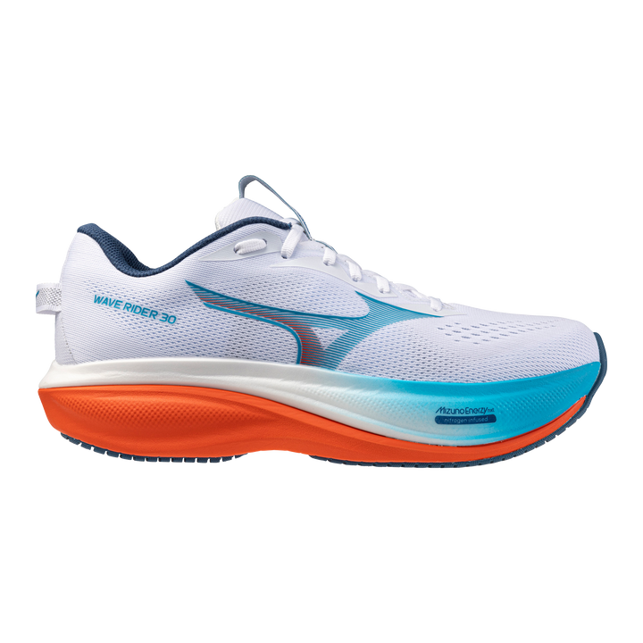Mizuno Wave Rider 30 Men's White/Blue/Orange