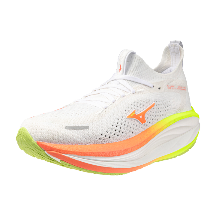 Mizuno Neo Vista 3 Women's White/Flamingo Coral/Lime Pulp