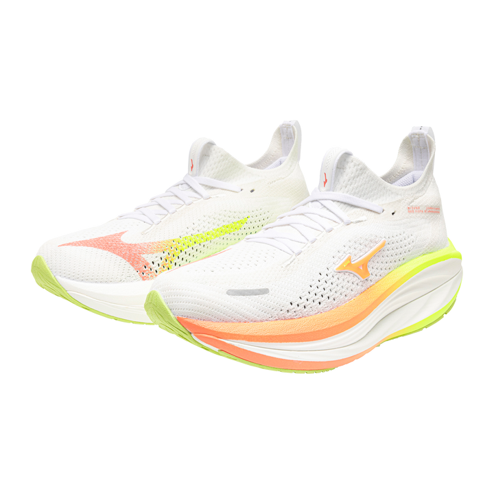 Mizuno Neo Vista 3 Women's White/Flamingo Coral/Lime Pulp