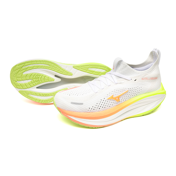 Mizuno Neo Vista 3 Women's White/Flamingo Coral/Lime Pulp