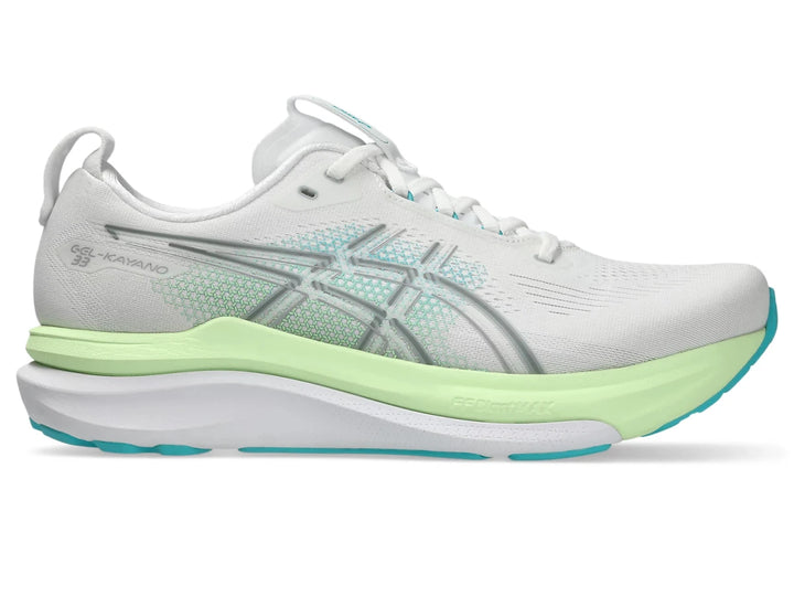 Asics Gel-Kayano 33 Men's White/Energy Aqua - Run Vault
