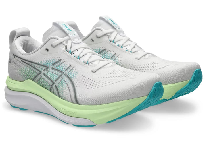 Asics Gel-Kayano 33 Men's White/Energy Aqua - Run Vault