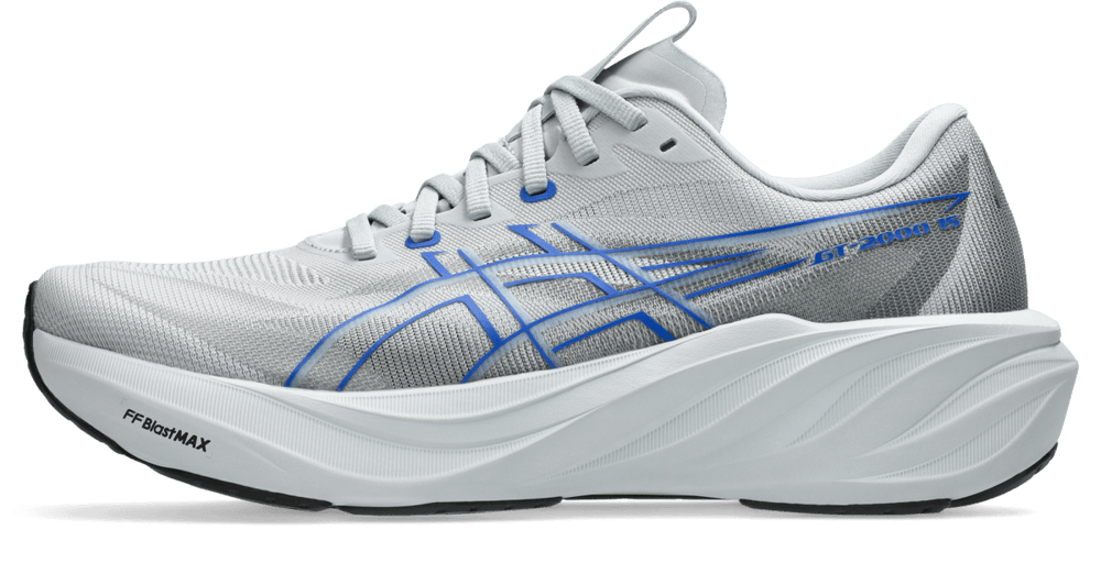 Asics GT-2000 15 Men's 2E Wide Piedmont Grey/Neon Blue - Run Vault