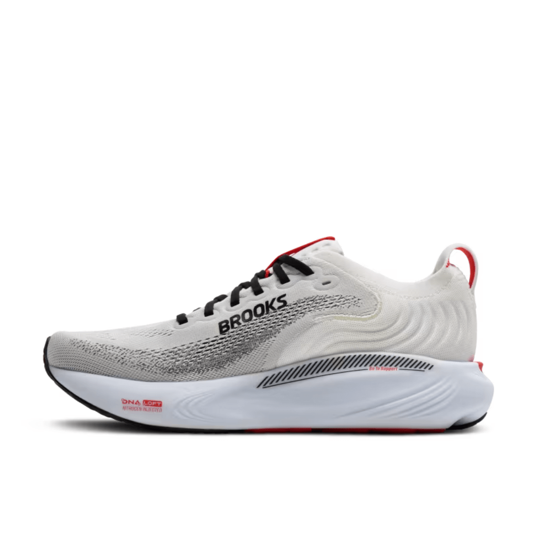 Brooks Adrenaline GTS 25 Mens White/Black/Red - Run Vault