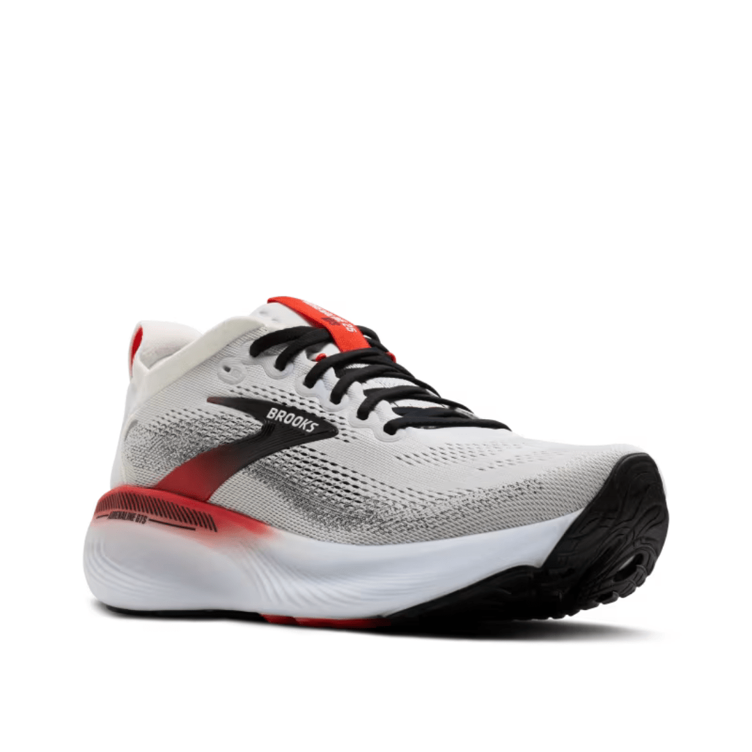 Brooks Adrenaline GTS 25 Mens White/Black/Red - Run Vault