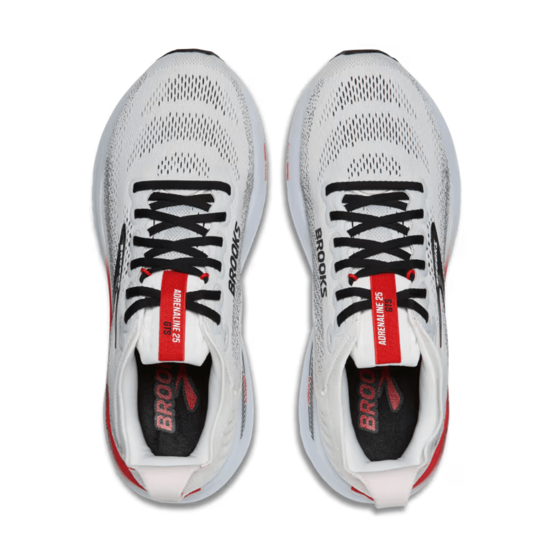 Brooks Adrenaline GTS 25 Mens White/Black/Red - Run Vault
