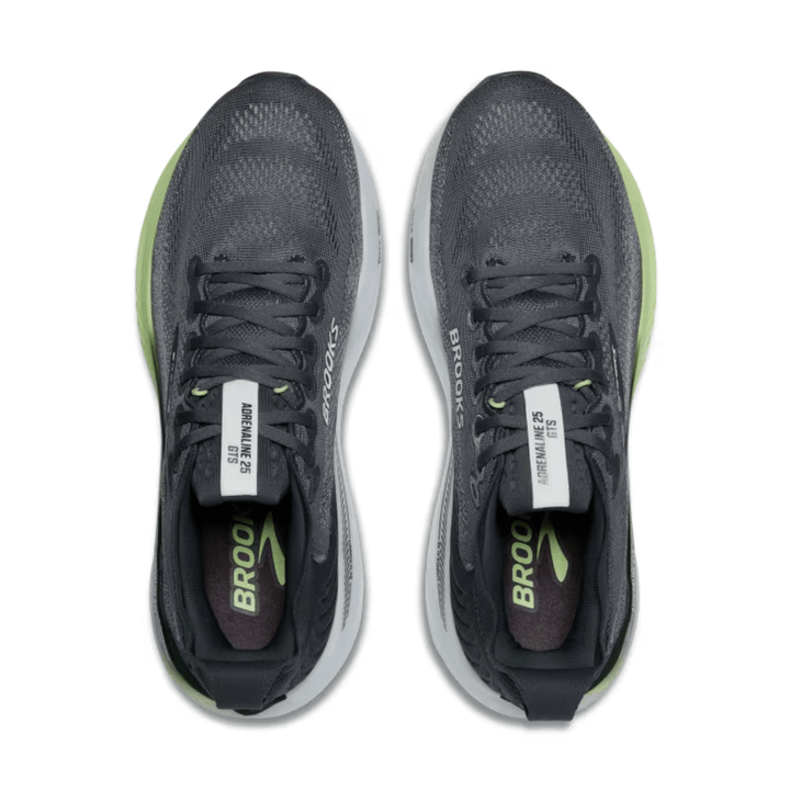 Brooks Adrenaline GTS 25 Mens WIDE Grey/Paradise Green/Spruce - Run Vault