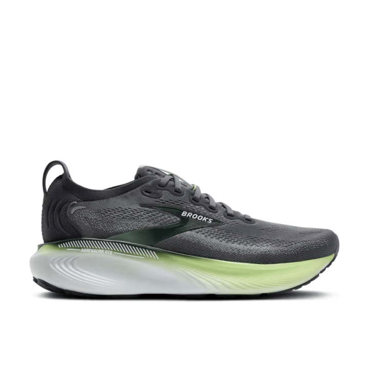 Brooks Adrenaline GTS 25 Mens WIDE Grey/Paradise Green/Spruce - Run Vault