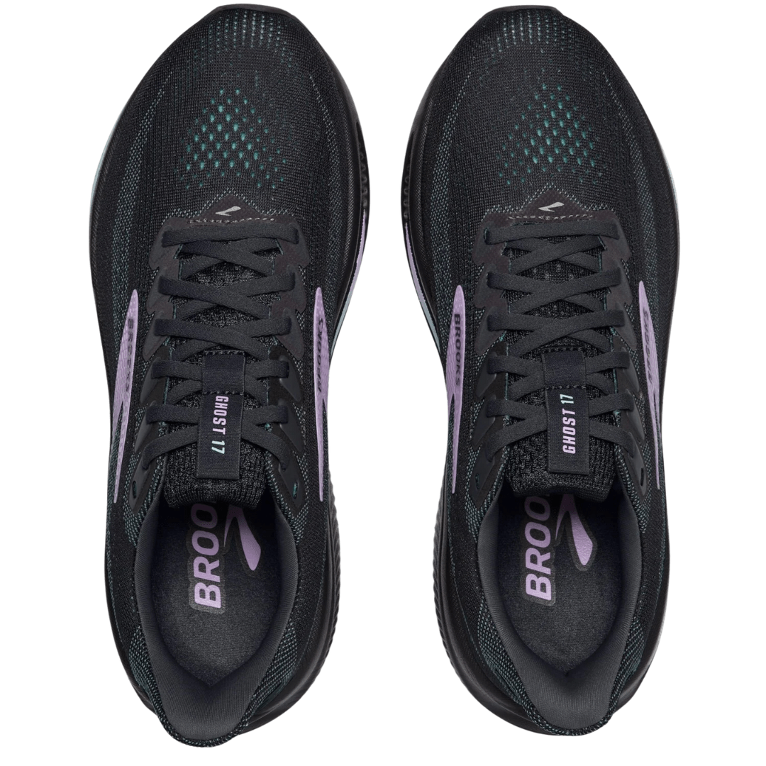 Brooks Ghost 17 Women's Grey/Clearwater/Purple 1D WIDE - Run Vault