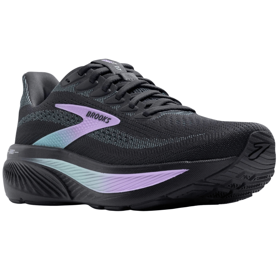 Brooks Ghost 17 Women's Grey/Clearwater/Purple 1D WIDE - Run Vault