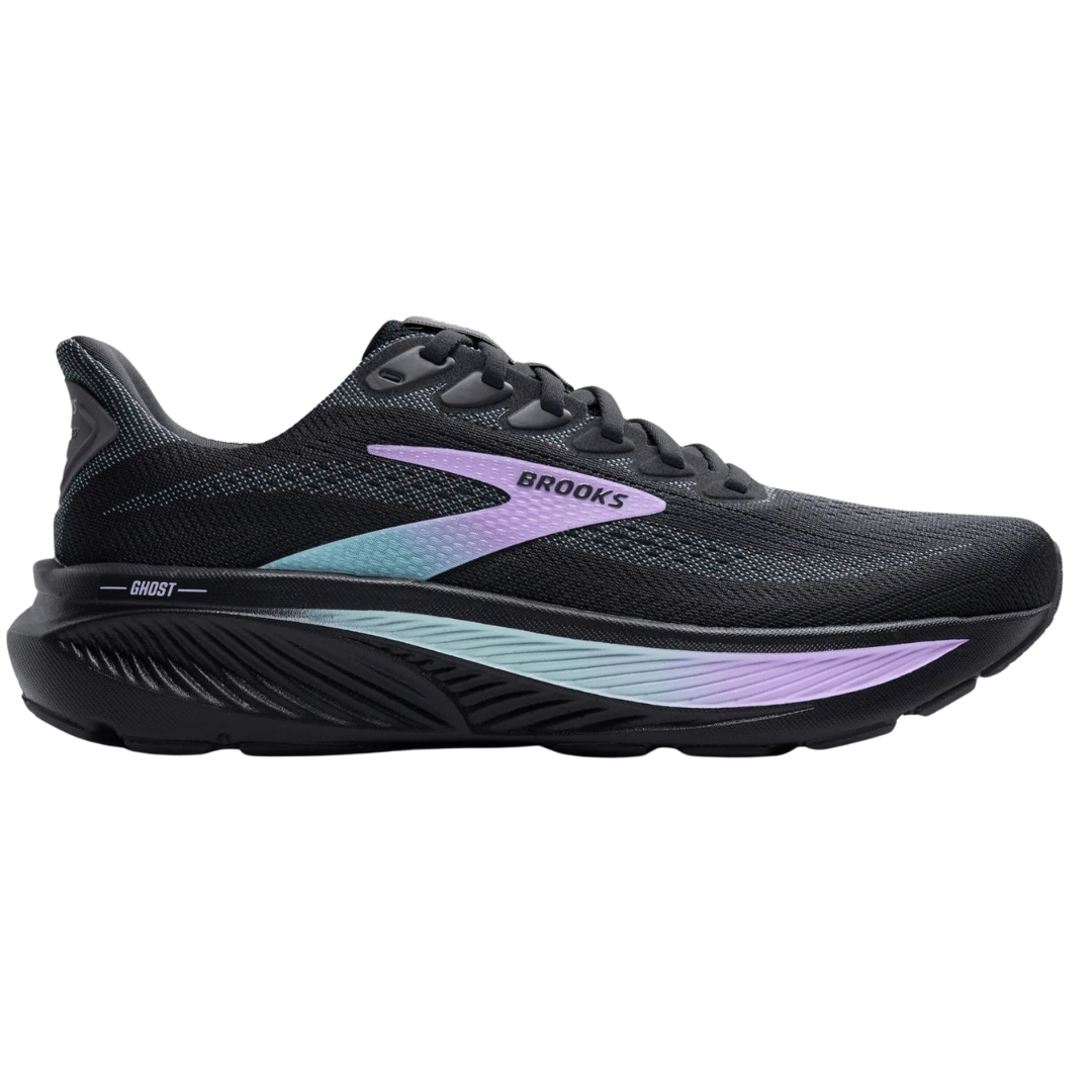 Brooks Ghost 17 Women's Grey/Clearwater/Purple 1D WIDE - Run Vault