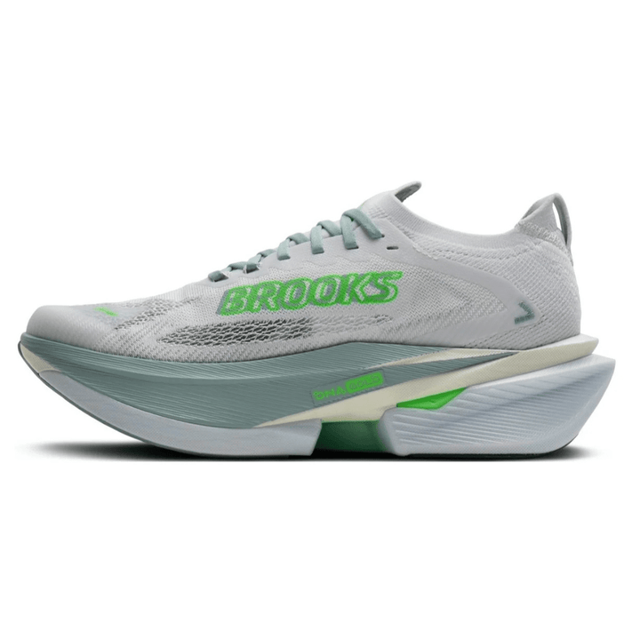 Brooks Men's Hyperion Max 3 White/Gray Mist/Green - Run Vault