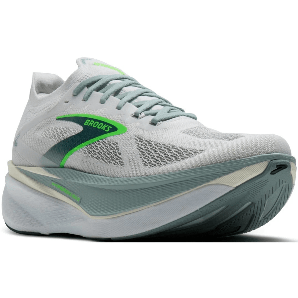 Brooks Men's Hyperion Max 3 White/Gray Mist/Green - Run Vault