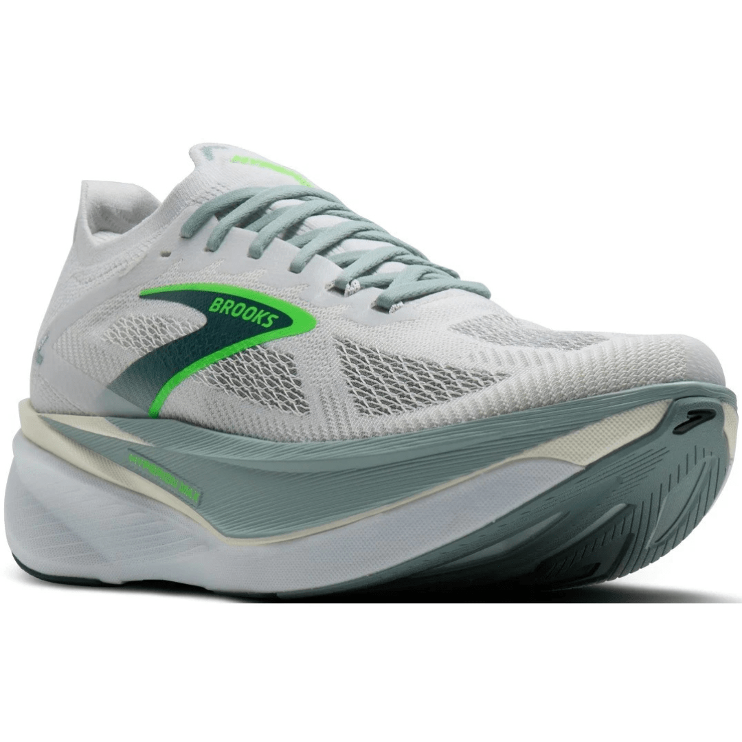 Brooks Men's Hyperion Max 3 White/Gray Mist/Green - Run Vault