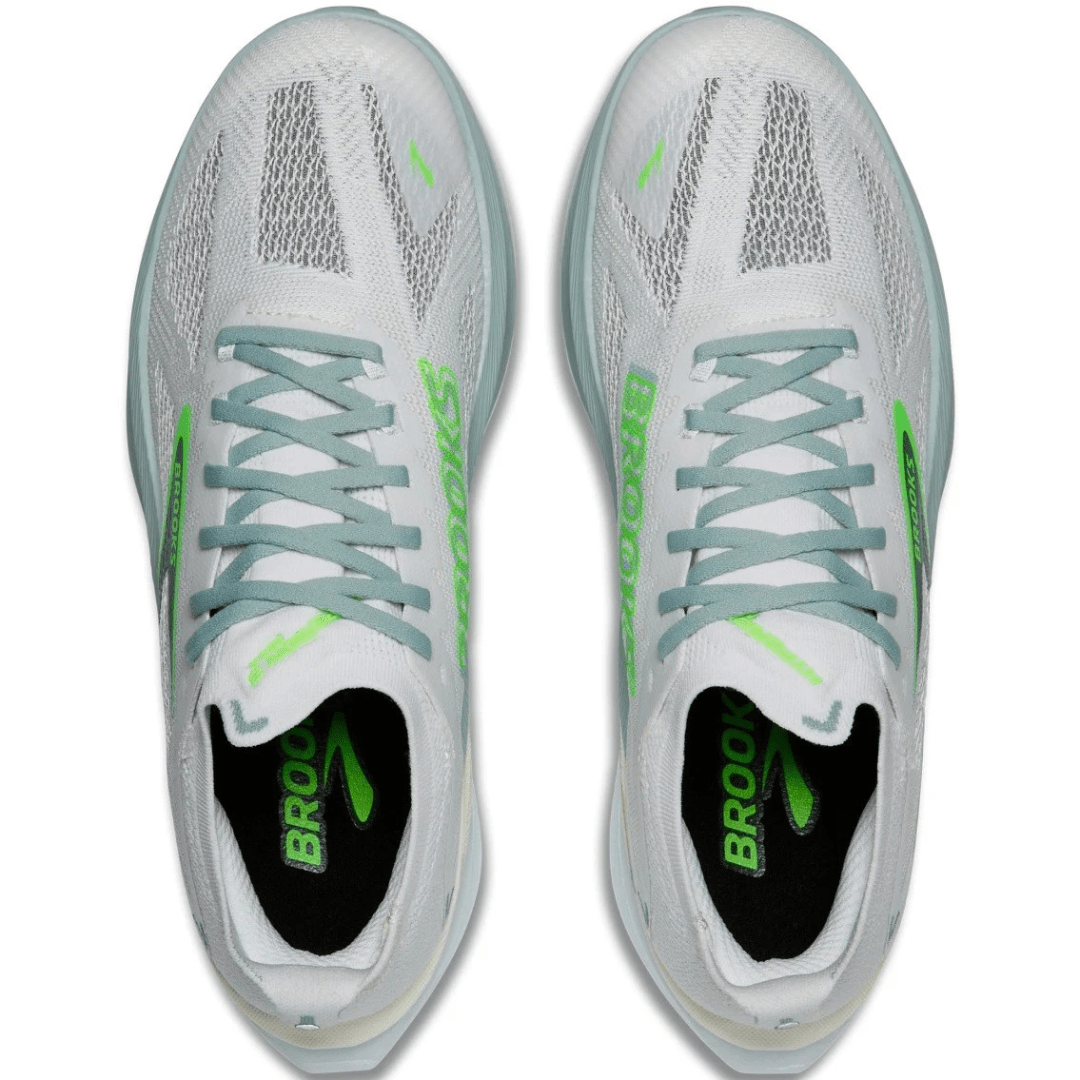Brooks Men's Hyperion Max 3 White/Gray Mist/Green - Run Vault