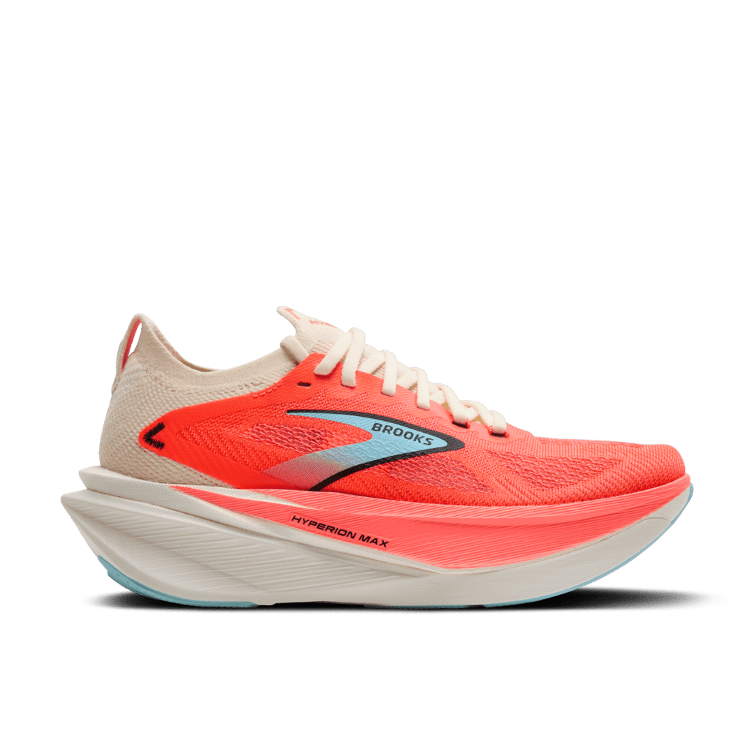 Brooks - Women's - Hyperion Max 3 - Coconut/Fiery Coral - Run Vault