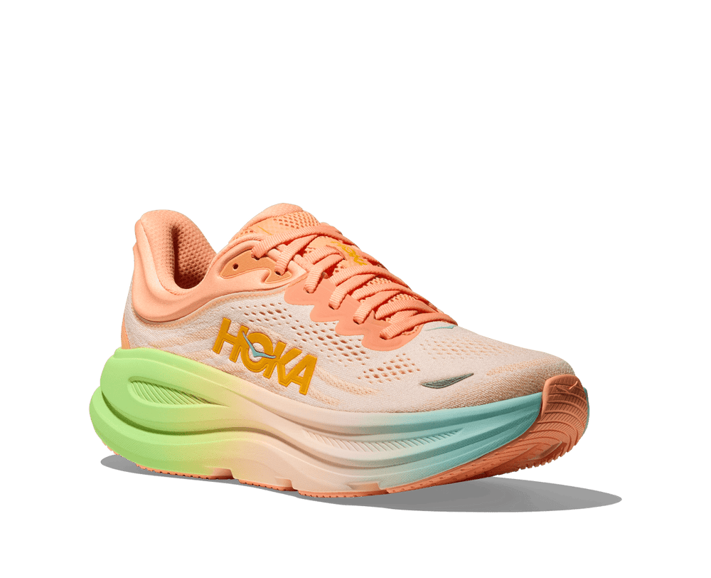 Hoka - Bondi 9 - Men's - Frost/Pale Tangerine - Run Vault