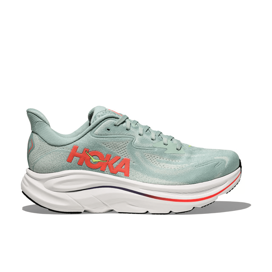 Hoka Clifton 10 Men's Sage/Neon Flame - Run Vault
